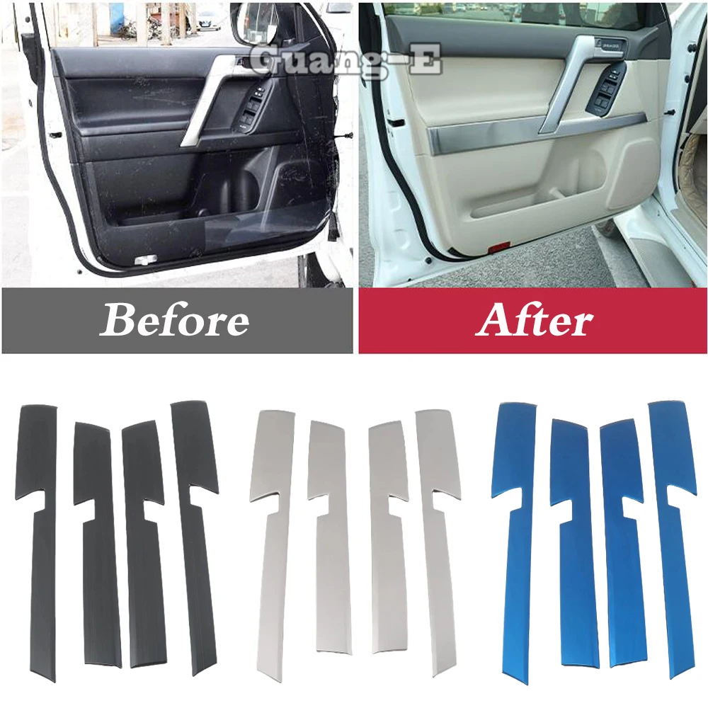 Car Stick Door Handrail Trim Handel Frame Armrest Cover For Toyota Prado FJ150 2010 2011 2012 2013 2014 2015 2016 2017 2018 2019