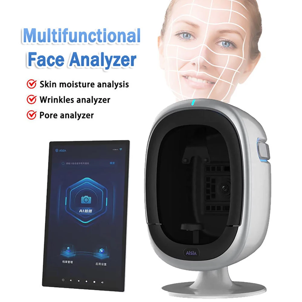 Professional 3D Face Beauty Analysis Tester Facial Skin Analyzer Machine accurately identify spots of inflammation