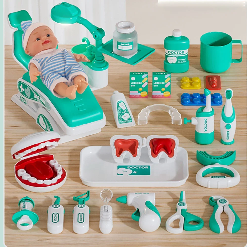 Simulation Medical Children Scene Game New Doctor Toys Set Playing Role Nurse Tools Medical Institution Gifts