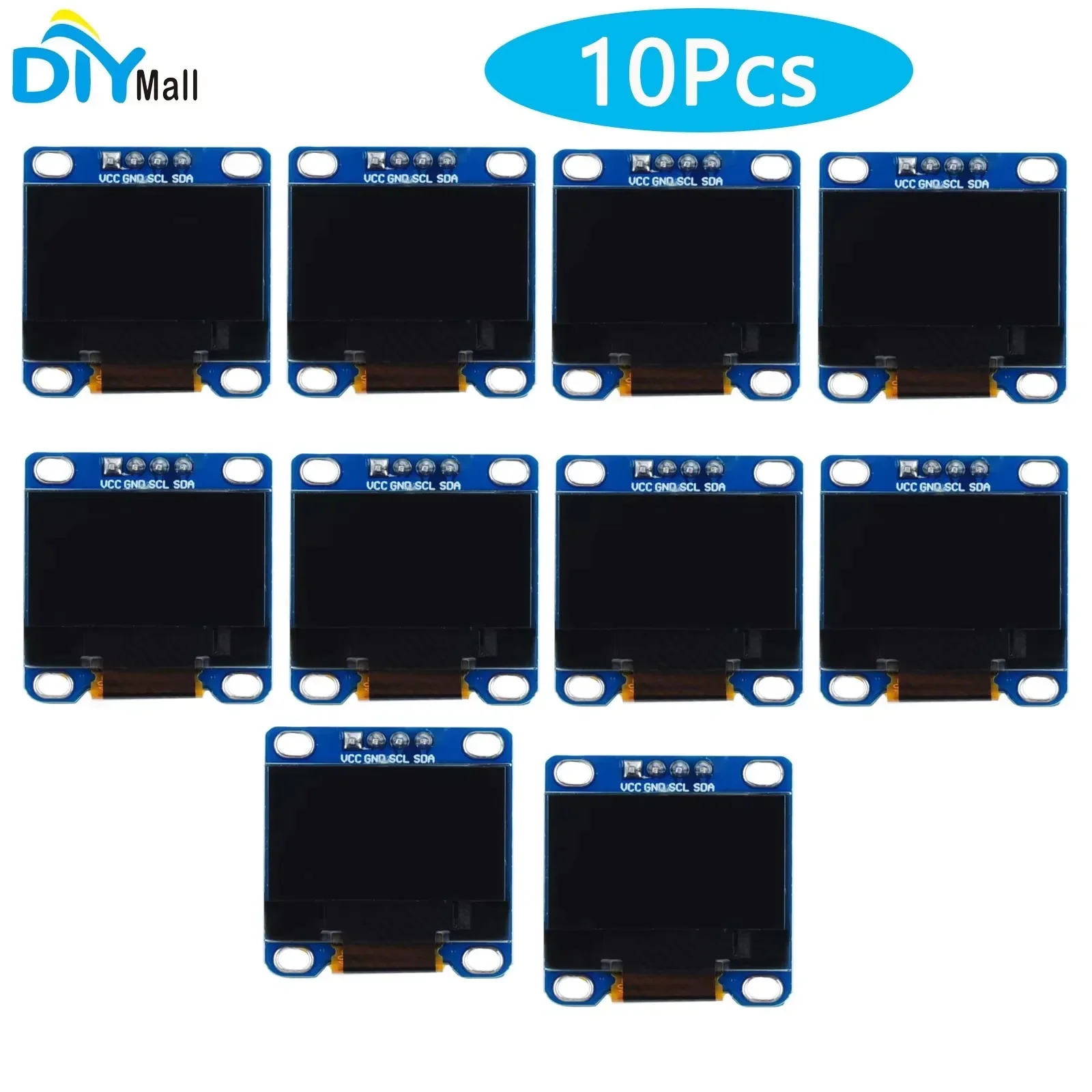 

10Pcs/Lot 128X64 I2C IIC 0.96 inch OLED Module Serial 1 Display Screen for Arduino 51 MSP420 STIM32 SCR DIY0141