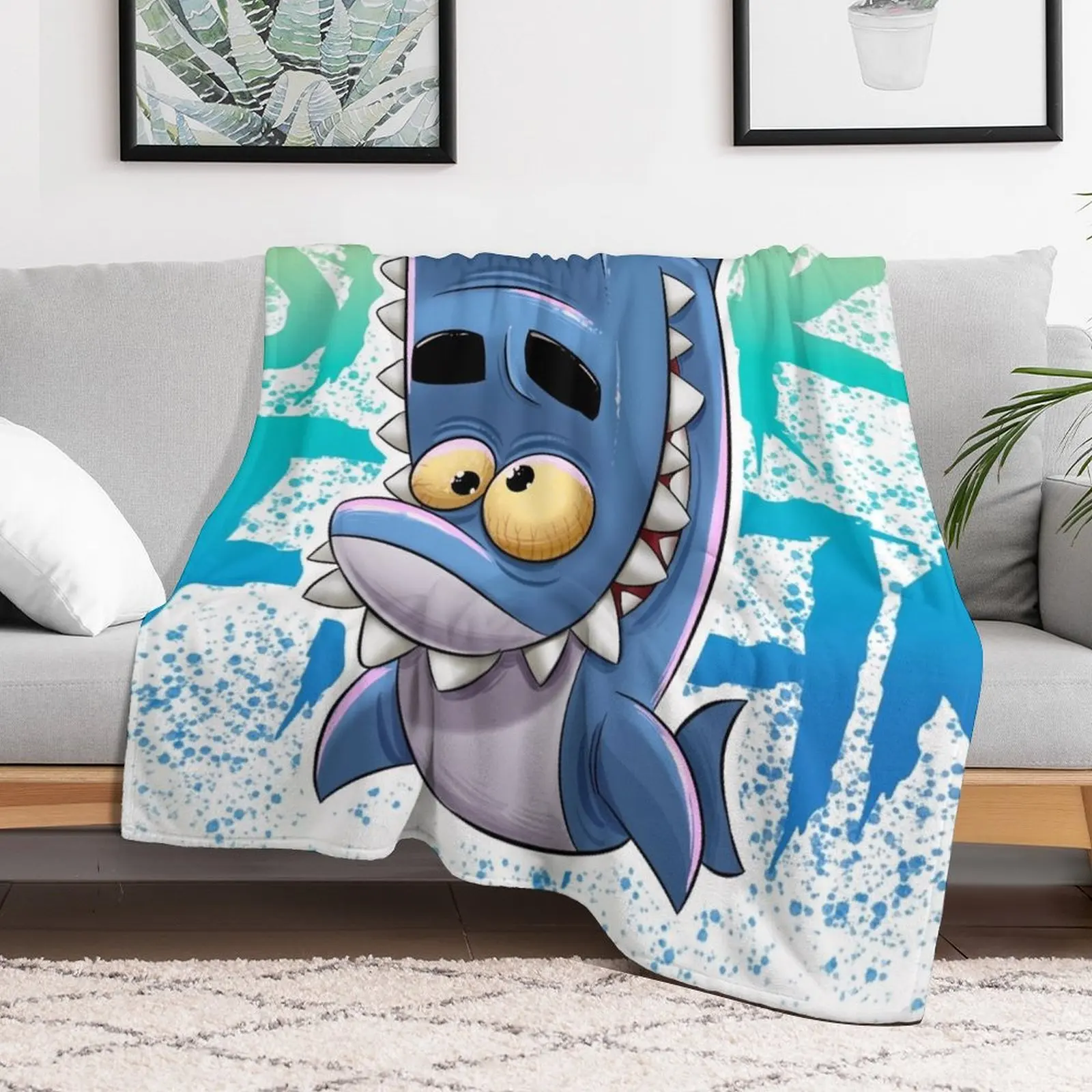 zooba shark fin Throw Blanket Decorative Sofas Blankets For Sofas for sofa Blankets