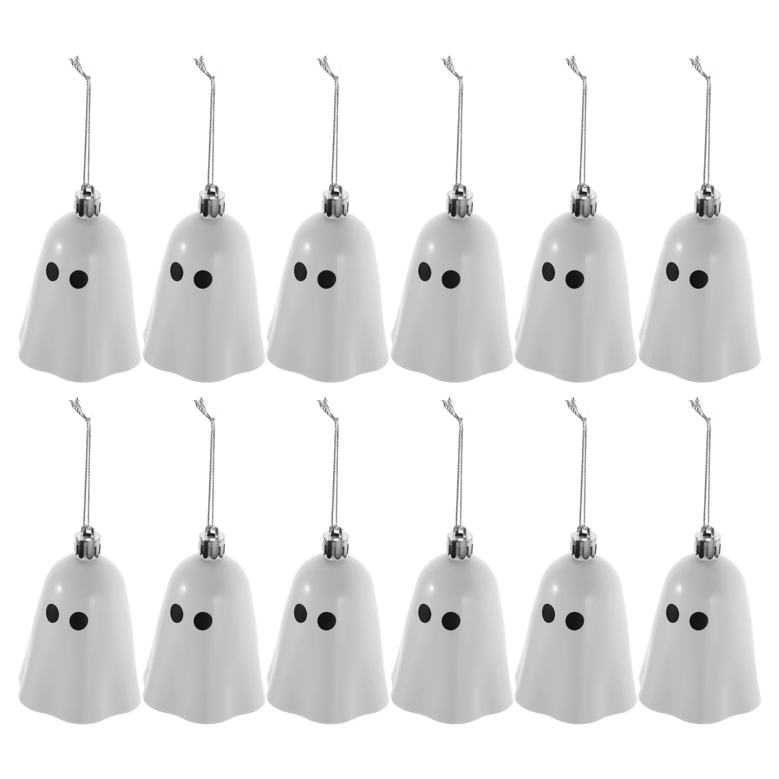 

12Pcs Halloween Hanging Ghost Figurine Ornaments Wall Ornament Decoration Halloween Ornaments For Tree For Spooky Atmosphere