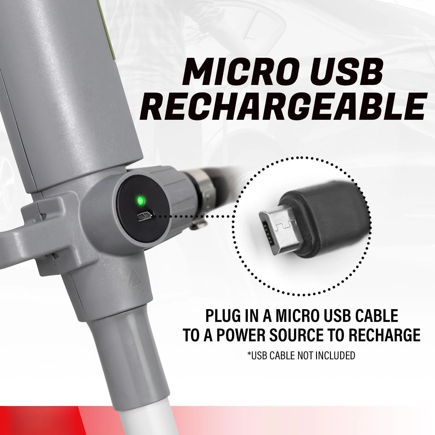 

Fuel Transfer Pump w/Quick Flow Control Nozzle & Telescopic Tube & Powerful Rechargeable Battery, 10FT Discharge Hose