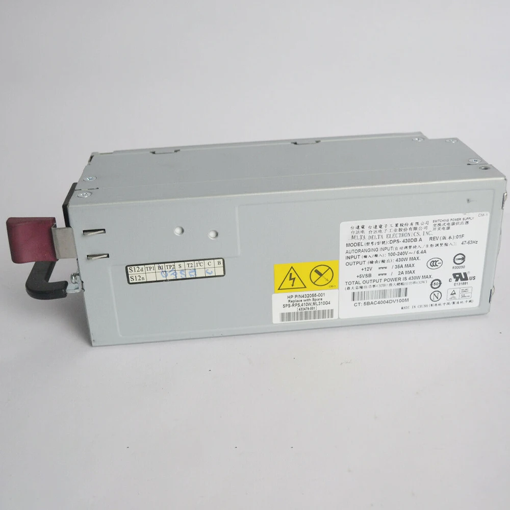 DPS-430DB A For HP ML310 G4 Server Power Supply 432055-001 432479-001 430W