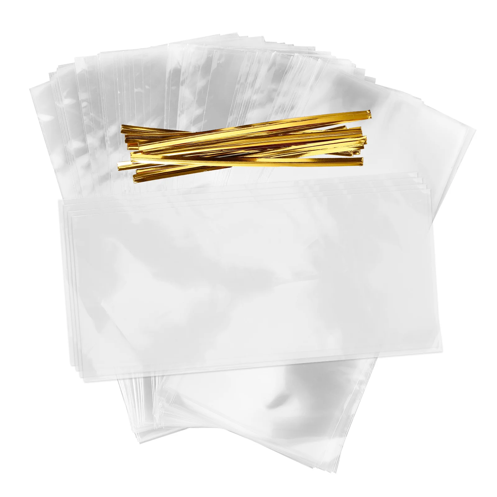 

1 set Clear Packaging Bags 12.5x27.5cm Transparent Candy Gift Holders Treat Pouches Goodie Bags for Party Favor
