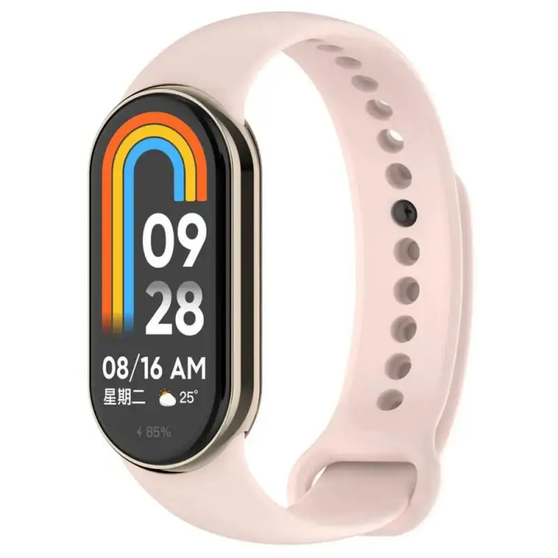 Pulseira de silicone para Xiaomi Mi Band 8, Pulseira NFC, Substituição do cinto esportivo, Pulseira Smartwatch, Pulseira