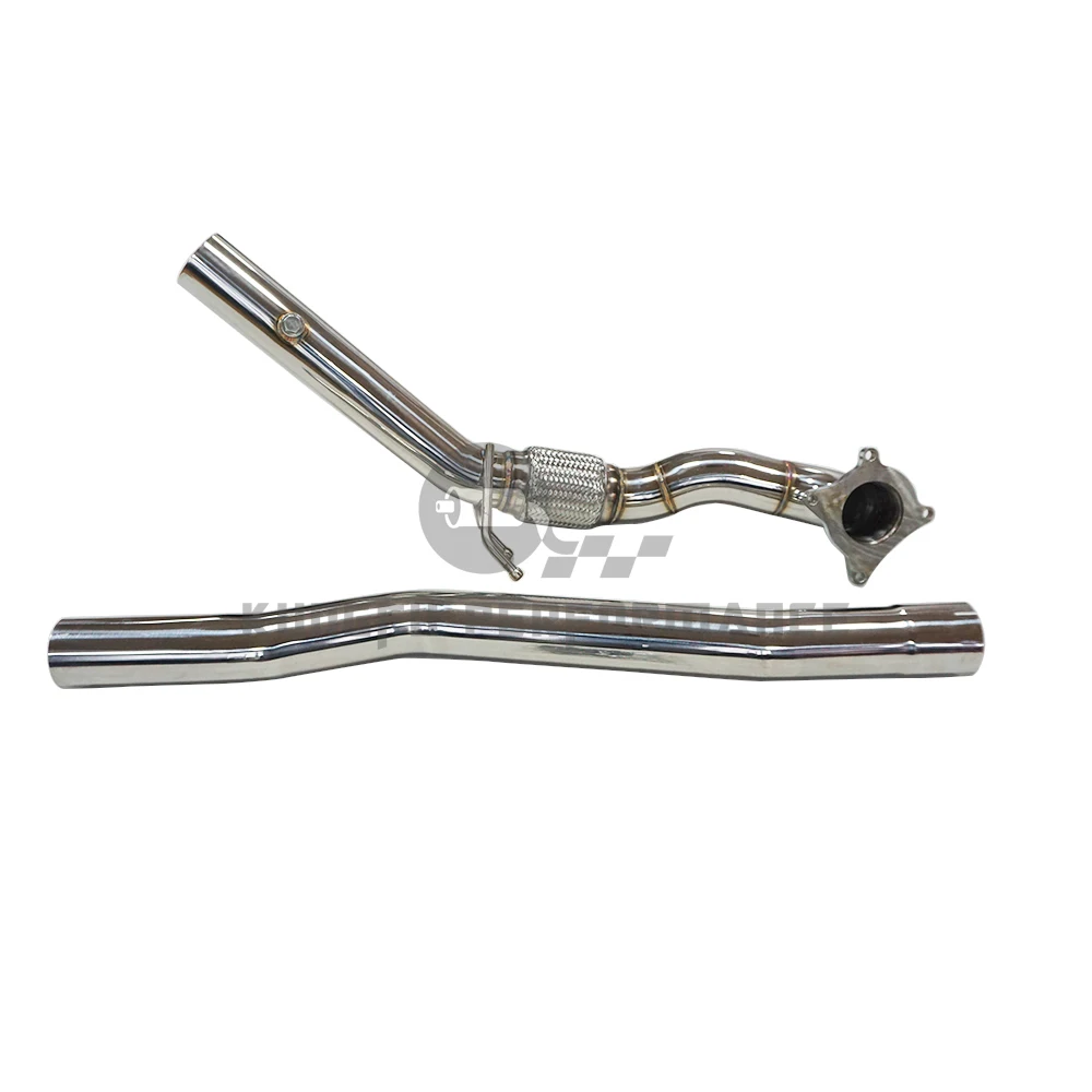 KUNGFU PERFORMANCE V W Golf R MK6 AU DI S3 8P TTS QUATTRO 1.8L TFSI 2L TFSI CATLESS DOWNPIPE 2006-2013