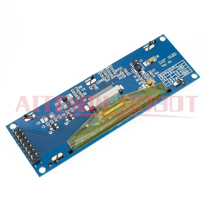 Écran OLED réel 3.12 "256*64 25664 points, Module graphique LCD, écran LCM, SSD1322, Support de contrôleur SPI