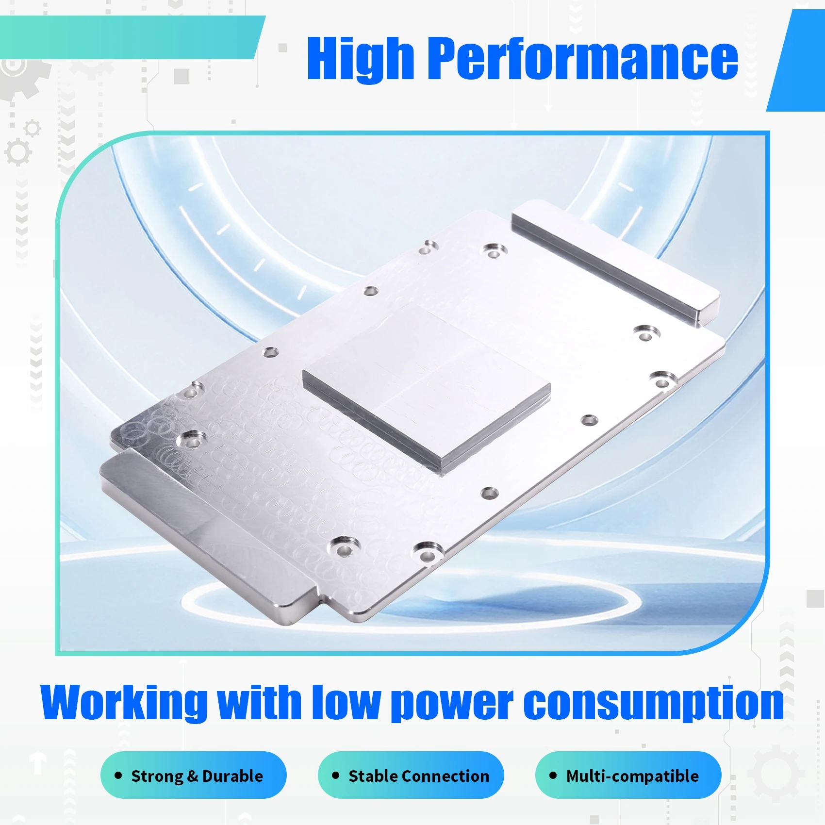 High-Efficiency For Tesla V100 SXM2 Water Cooling Vapor Chamber GPU Cooler Plate For AI Computing Cooled Cover