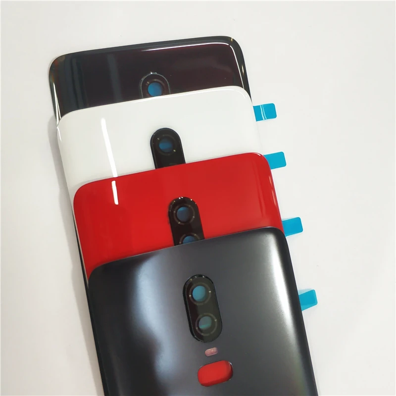 Rear Housing For Oneplus 6 Glass Back Cover Repair Replace Phone Battery Door Case + Camera Lens Logo Glue