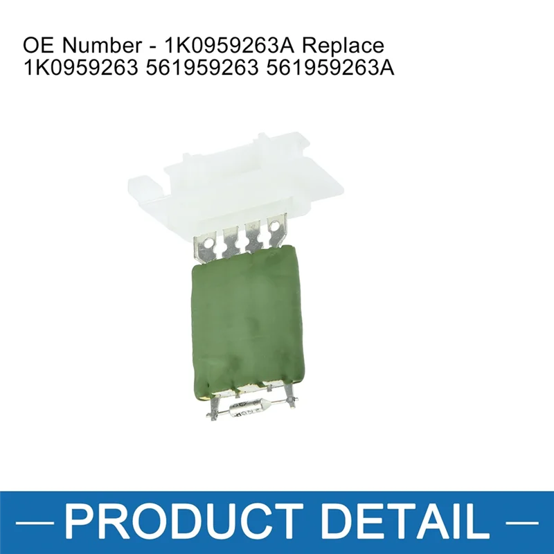 

AB61-1K0959263 561959263 Резистор двигателя вентилятора отопителя для A3 Q3 VW Passat Touran Caddy Beetle Skoda Octavia