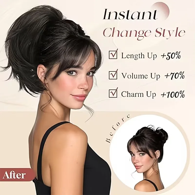 Synthetic Fake Hair Ponytail 8