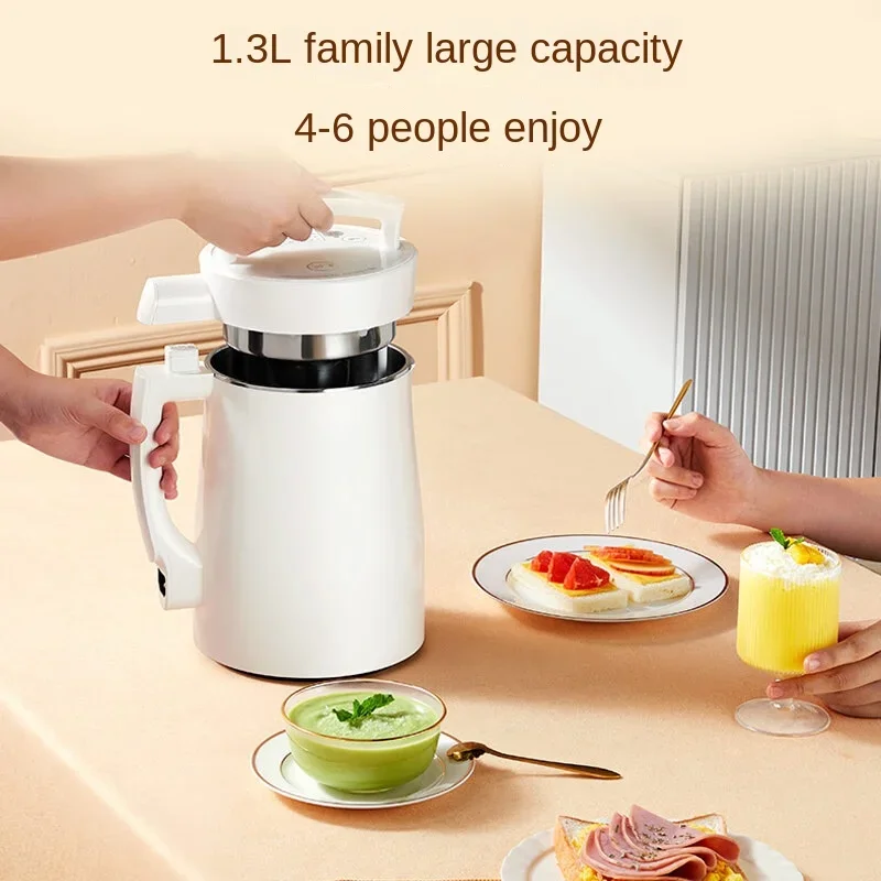 Multi-functional Joyoung Soybean Milk Machine with 1.3L Breaking and Filter-Free Dual-Layer Cup Body DJ13B-D08EC 220V