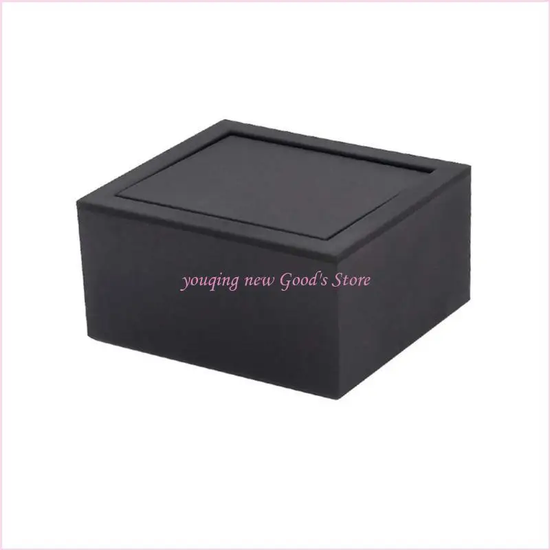 

57QA Multipurpose Jewelry Gift Box Plastic Cufflinks Box Cover Rotating Jewelry Display for Case for Creative Packaging
