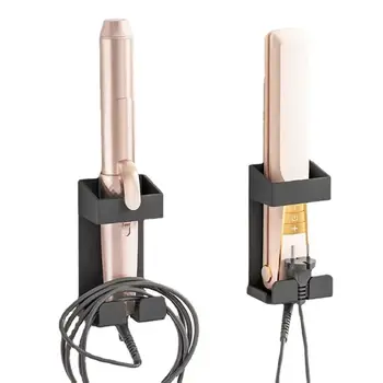 壁掛直髮器支架 捲髮棒 熨斗收納架 刮鬍刀牙膏收納架 浴室收納架 6 最佳銷售 美髮器支架 - №5