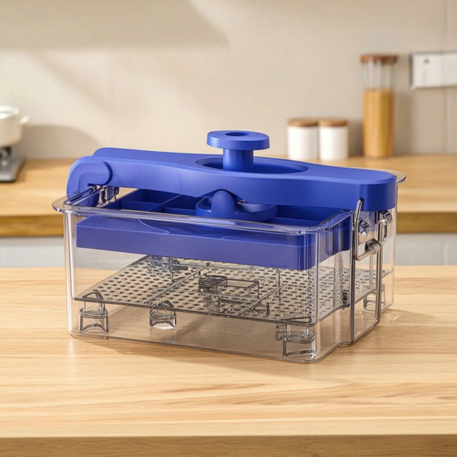 Tofu Press Clear Tofu Maker with Press Lid Yogurt Strainer Compact Easy to Clean for Vegans, Kitchen, Countertop