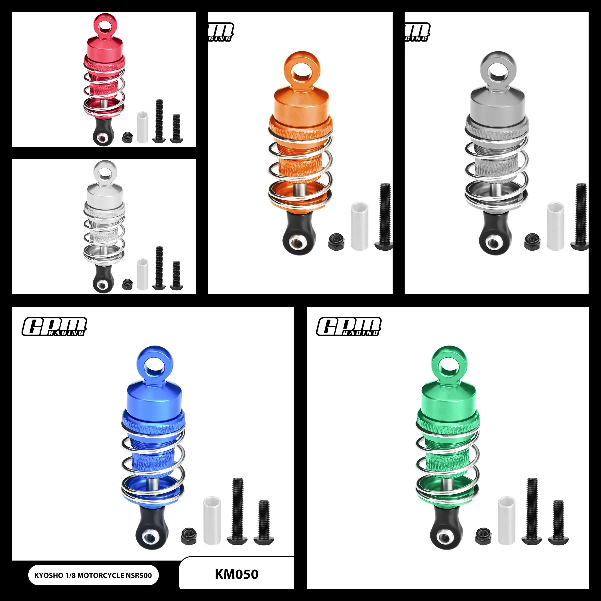 

GPM Aluminium Drive Shock (52mm) For KYOSHO 1/8 Motorcycle NSR500