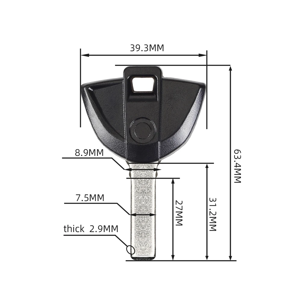 1Pcs New Blank Key Motorcycle Replace Uncut Keys For F750GS F750 GS F850 GS ADV All Years