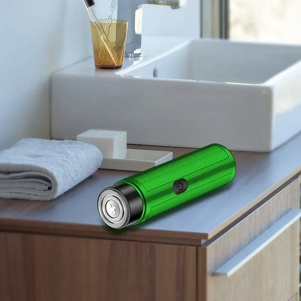 Mini Tragbarer Elektrischer Rasierer für Männer, USB-Aufladbarer Langlebiger Rasierer, Taschen-Rasiermaschine für Bartpflege und Täglichen Gebrauch – Detail 7