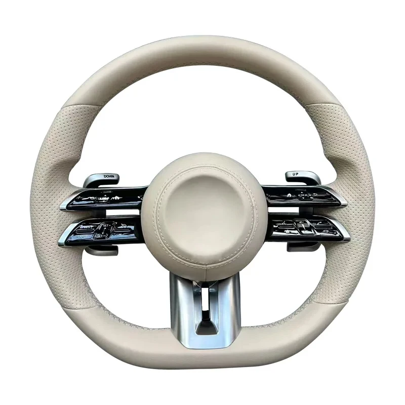 Dragonfly steering wheel assembly, carbon fiber & leather versions, for racing use
