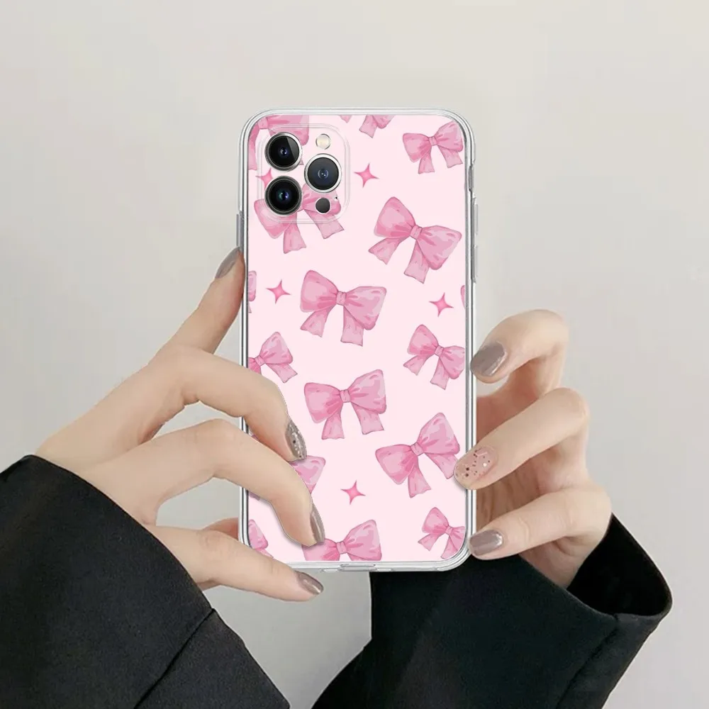 Wildflower 3D Girls Bow High Heels Phone Case Silicone Soft For Iphone 16 15 14 13 12 11 Pro Mini XS MAX Plus X Cover