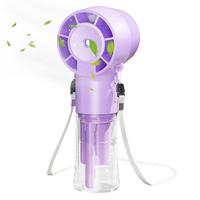 Handheld Personal Mister Rechargeable Portable Fan Reusable Hot Weather Accessories 1200mAh Portable Air Cooler For Daily Use