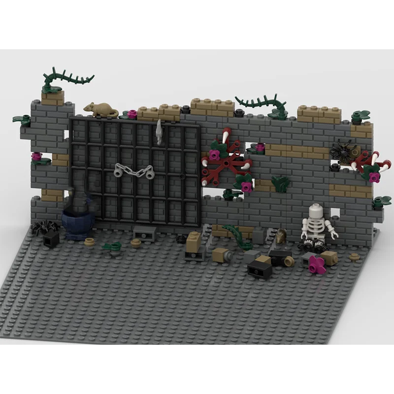 1249pcs MOC Ambushing the Vampire Lord Modular Building Blocks DIY Gothic Fantasy Scene Creative Display Collectible Toy