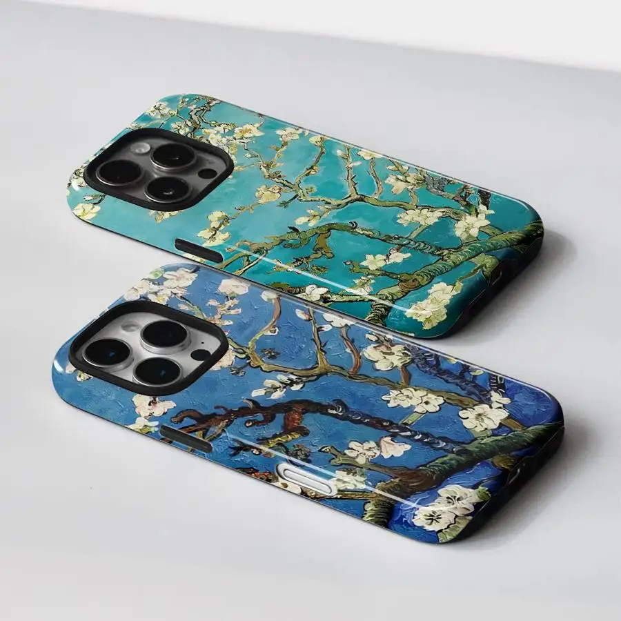 Hülle für Samsung Galaxy S21 S24+ S20 S25 Ultra S24 Plus S25+ S22 S23 FE Note 20 Harte Handyhülle Van Gogh