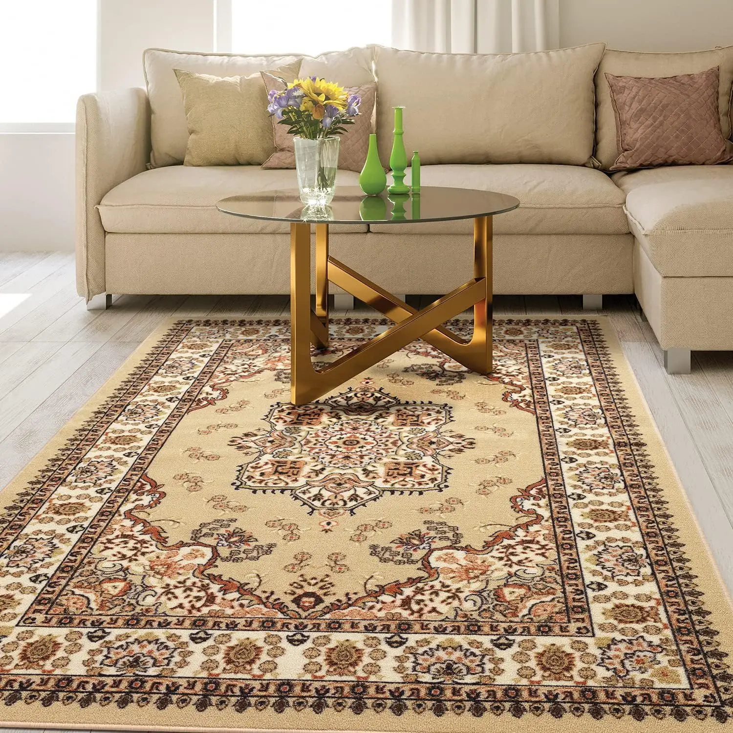 American Retro Style Rugs for Bedroom Large Area Living Room Decoration Anti-slip Carpet Washable Lounge Floor Mat Home Soft Rug