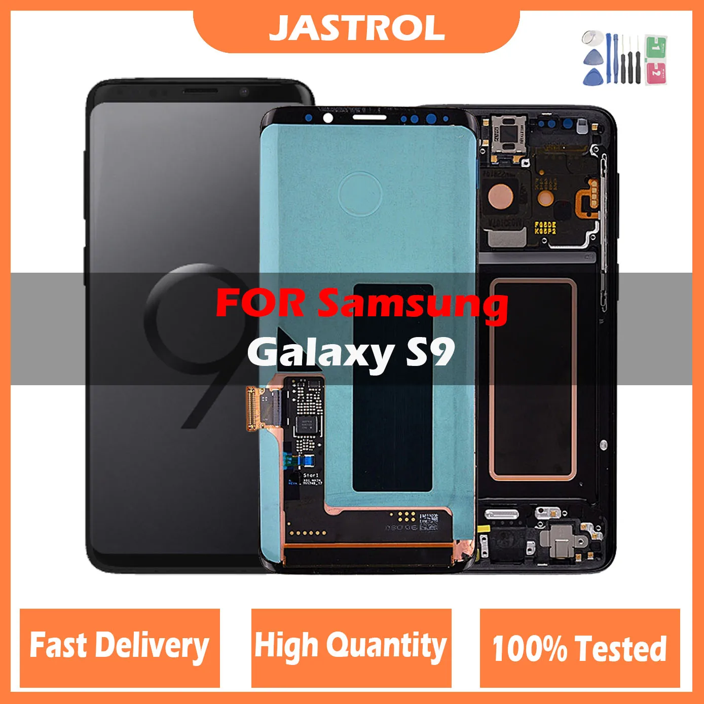 

Super AMOLED Replacement LCD for SAMSUNG Galaxy S9 LCD display Touch Screen Digitizer with Frame G960N G9600 NO burn shadow