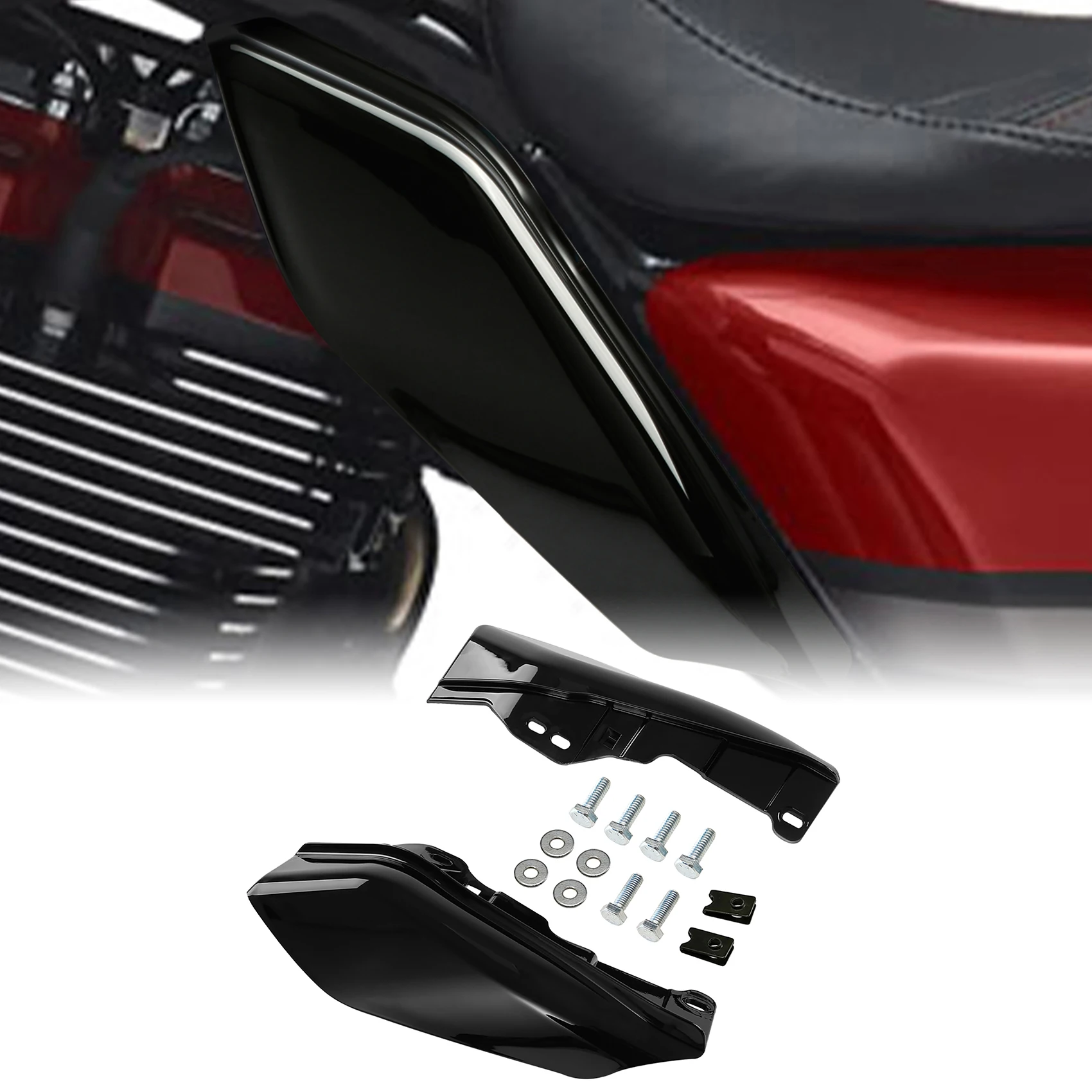 Motorcycle Mid-Frame Air Deflectors For Harley Touring 2009-2025 Road King Street Electra Glide Ultra Limited