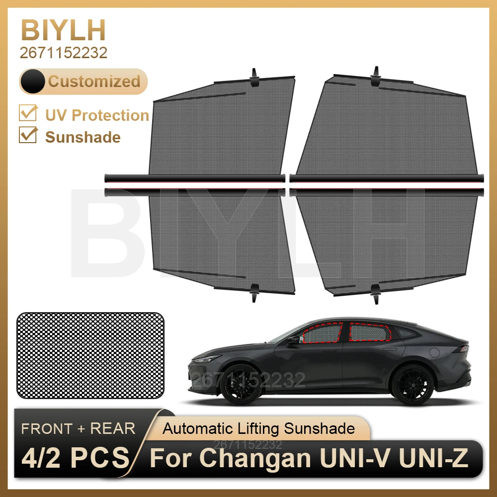 

Теплозащитный экран по индивидуальному заказу для Changan UNI-V UNI-Z, боковой солнцезащитный козырек для лобового стекла автомобиля, подходит для автомобильного солнцезащитного козырька, защита от ультрафиолета, автоаксессуары