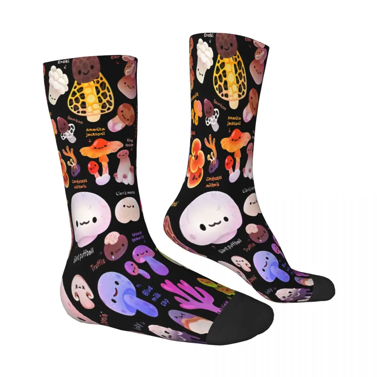 Name Mushroom Socks Male Mens Women Winter Stockings Harajuku