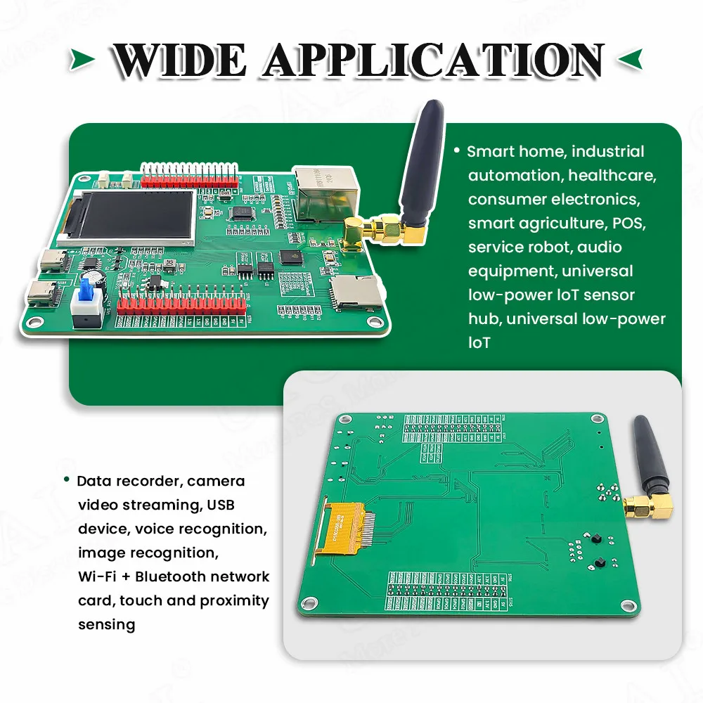 ESP32 S3 Development Board with 1.77 Inch LCD Display BT 2.5dbi WiFi Module AI Internet of Things W5500 ETH N16R8 CH340K Type-C