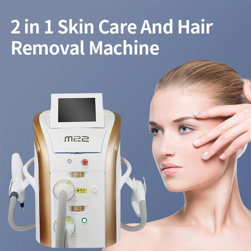 High Power Permanent IPL System M22 OPT Hair Removal+Nd Yag Tattoo Removal Device Acne Treatment Skin Rejuvenation Equipment