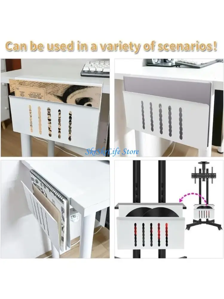 E65E Laptop Stand Desk Side Laptop Mount,Desk Hanging Laptop Organizgers with Cooling Functionality for All Users Accessory