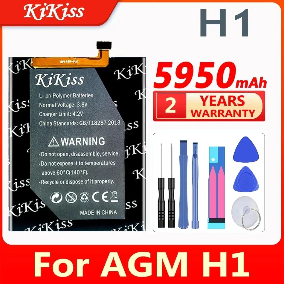 

5950mAh KiKiss Сменный аккумулятор для AGM H1 H 1