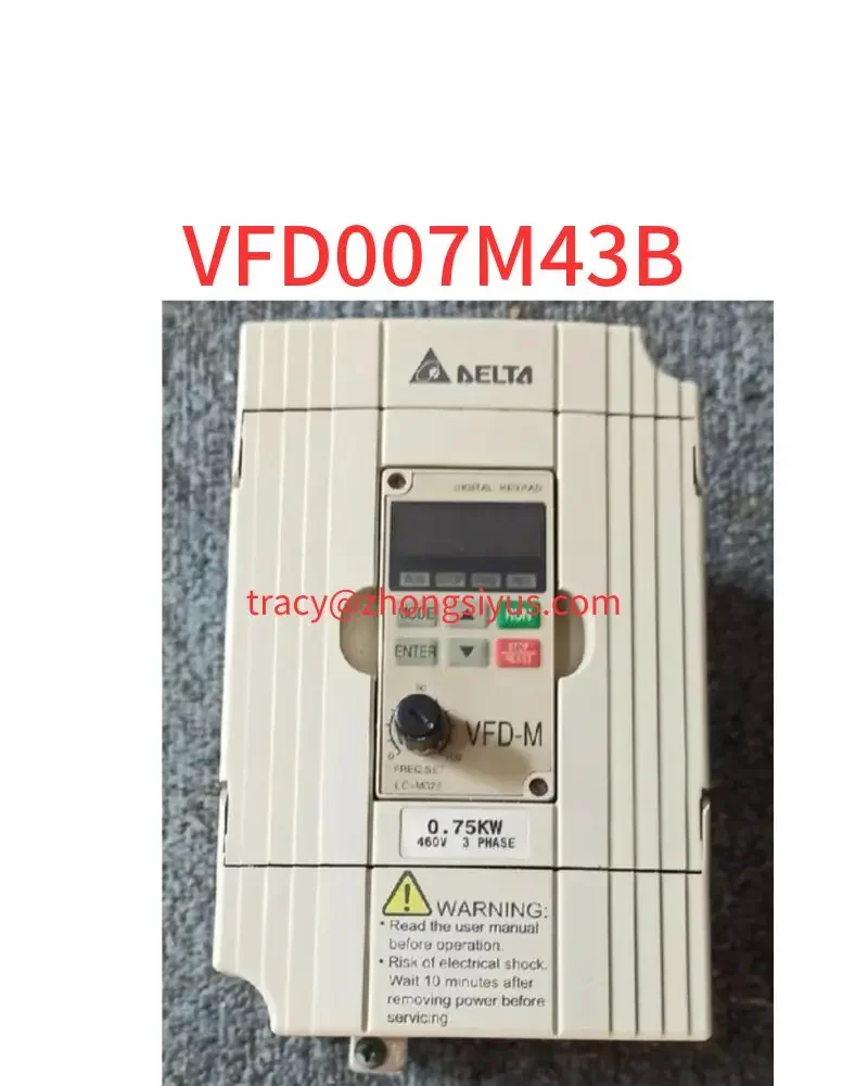 Used M series 0.75 kw 380V inverter, VFD007M43B, function package