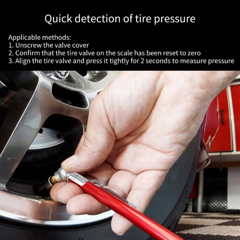 Hand Tire Pressure Gauge Small Tire Pressure Meter for Regular Vehicle Checking