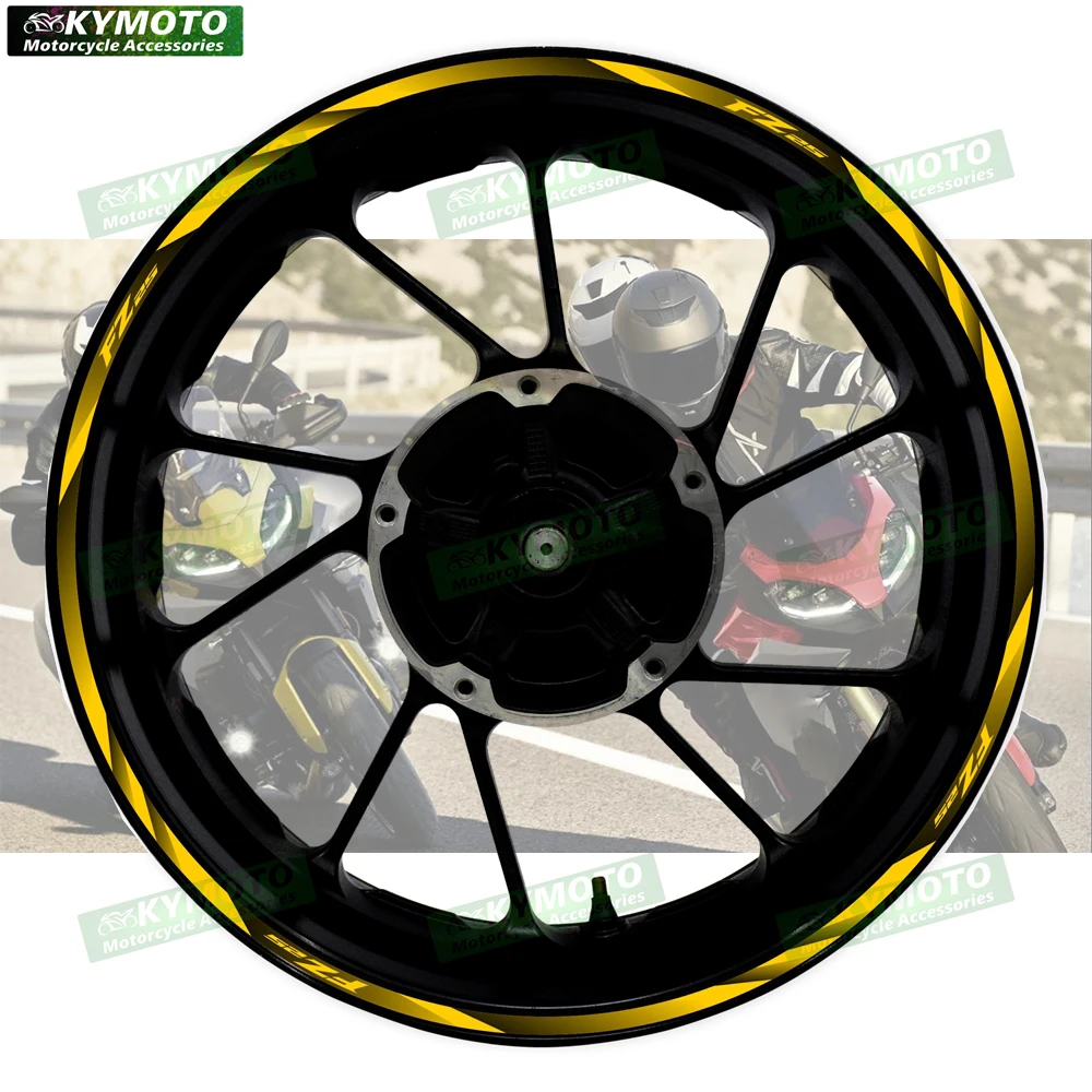 

Аксессуары для мотоциклов FZ25 FZ 25, 17-дюймовые наклейки на передние и задние колеса, модифицированная втулка, светоотражающая наклейка на обод колеса, украшение