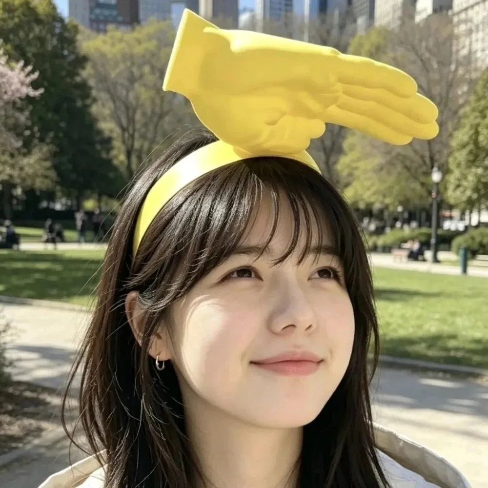 Picture 5: 3D Printing Hand Shape Sun Hat Adjustable Creative Palm Visor Headband Lightweight Detachable Hand Sun Protection Cap