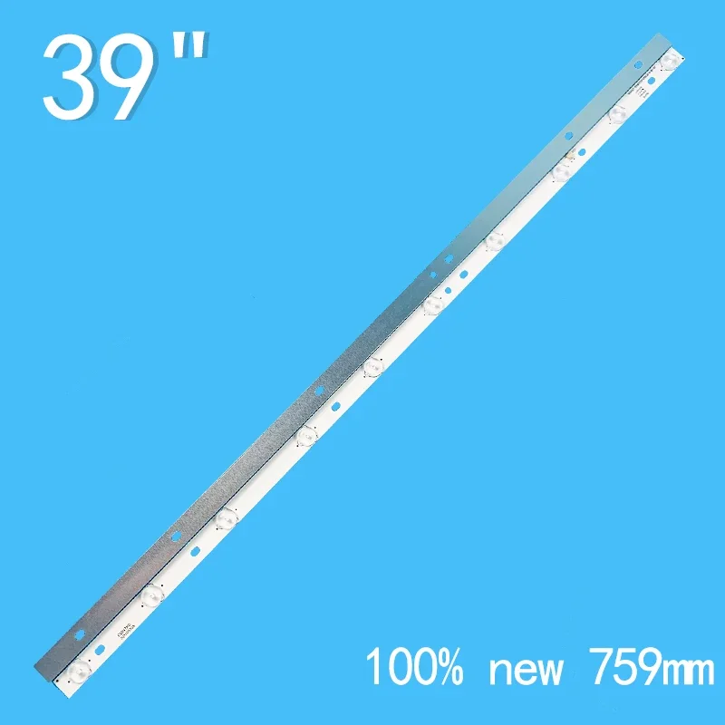 Nouveau 3 pièces/lot 759mm 10 gible 3V pour 39 "TV TCL LED39Cravi A LED39C330A LED39Cravi B d39-2000-052dbad JS-LB-D-JP3920-052DBAD D39-2000