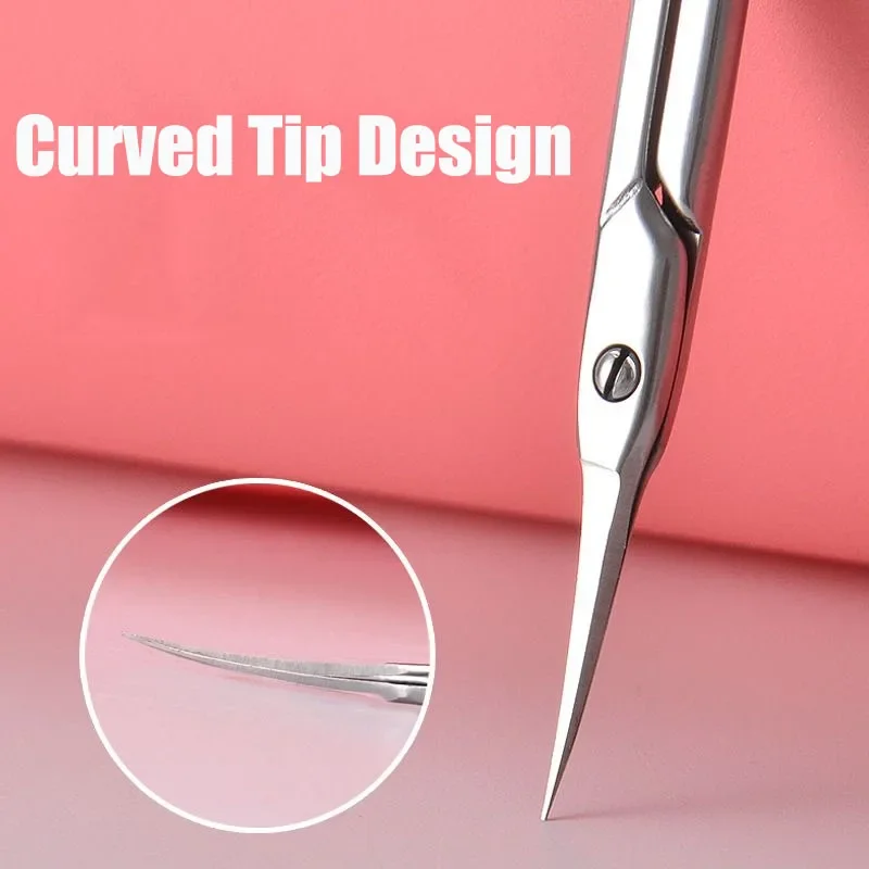 Cuticle Scissors Nail Cuticle Clippers Trimmer Dead Skin Remover Stainless Steel Professional Nail Art Tools Cuticule Cutter