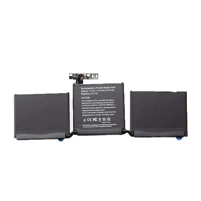A1713 Laptop Battery For Apple MacBook Pro 13'' Inch A1708 2016-2017 Year MPXQ2LL/A EMC2978 EMC3164 MLL42LL/A 020-00946