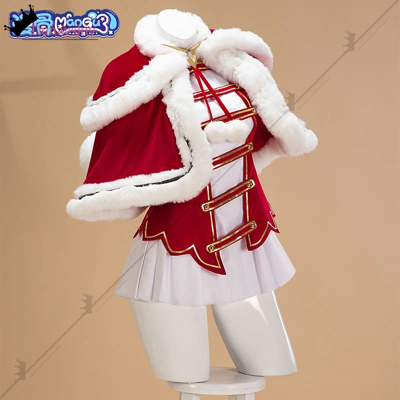 Anime Code Geass: Hangyaku no Lelouch Cosplay Costumes C.C. Cos Christmas Uniform Red Cape Dress 2025Christmas Party Set Women's