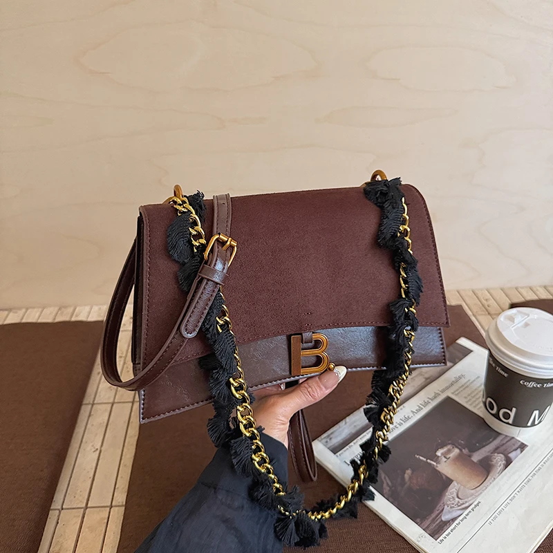 Bolso cruzado minimalista para mujer para salidas de oficina con Material PU mate bolsillo antirrobo ligero estilo moderno