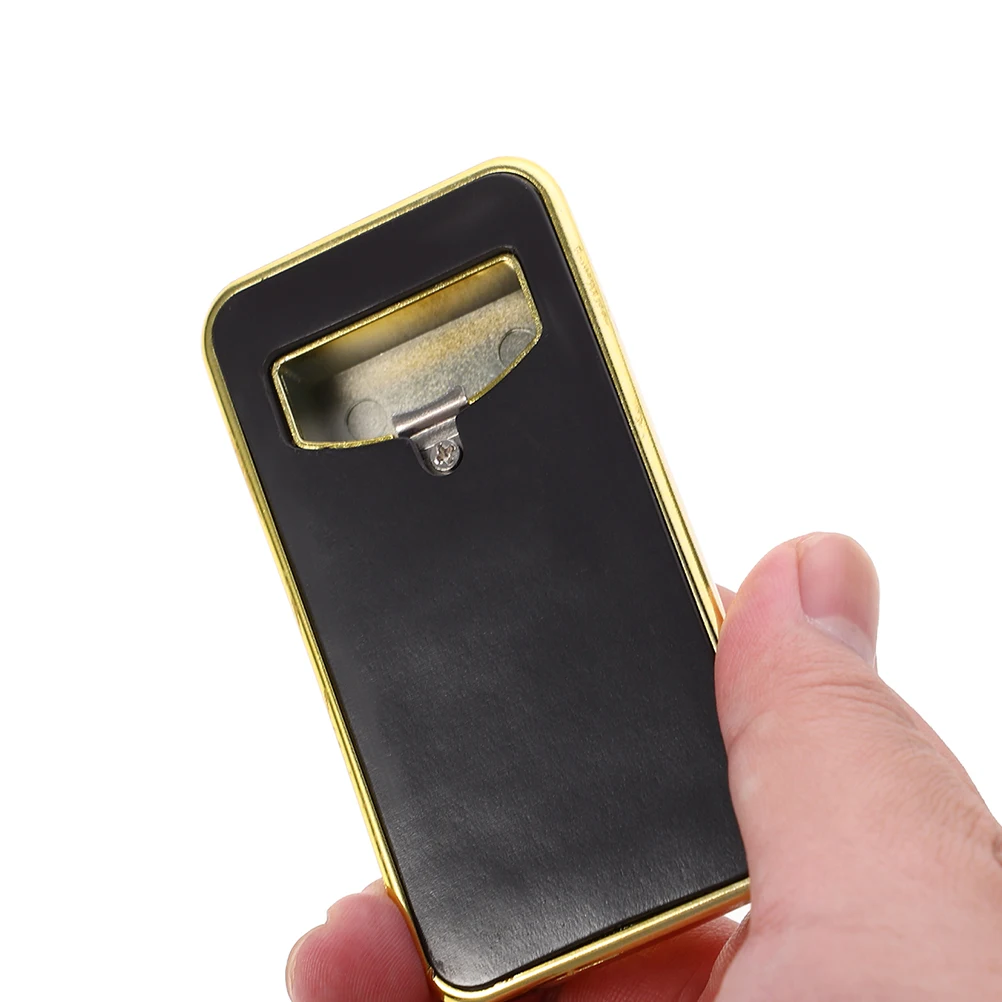 

2 PCS Refrigerator Bottle Opener Refridgerator Magnets Gold Brick Magnetic Stickers