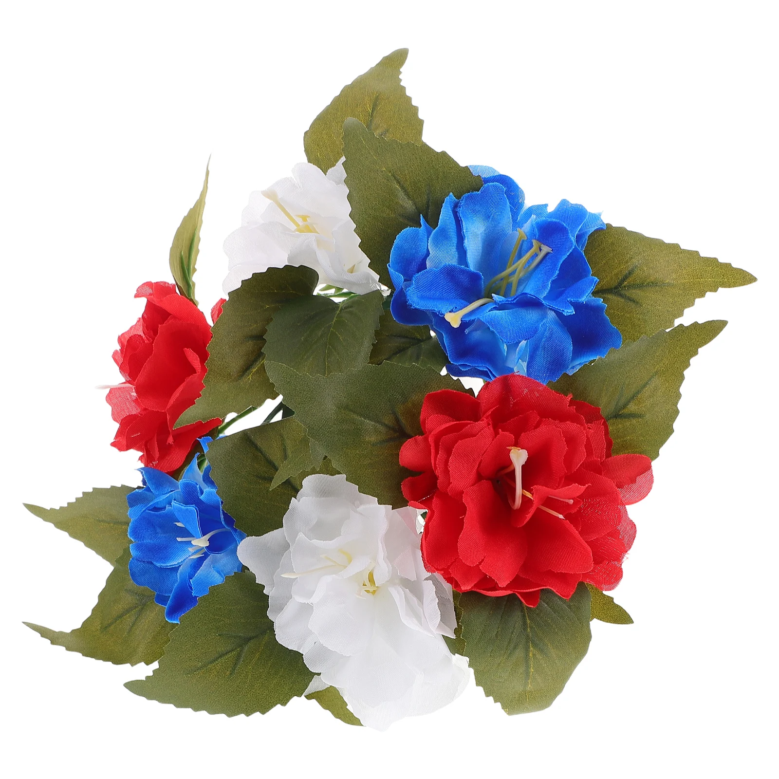 

Artificial Flower Wreath Ring for Table Decor Safe Home Party Spring Floral Centerpiece Plastic