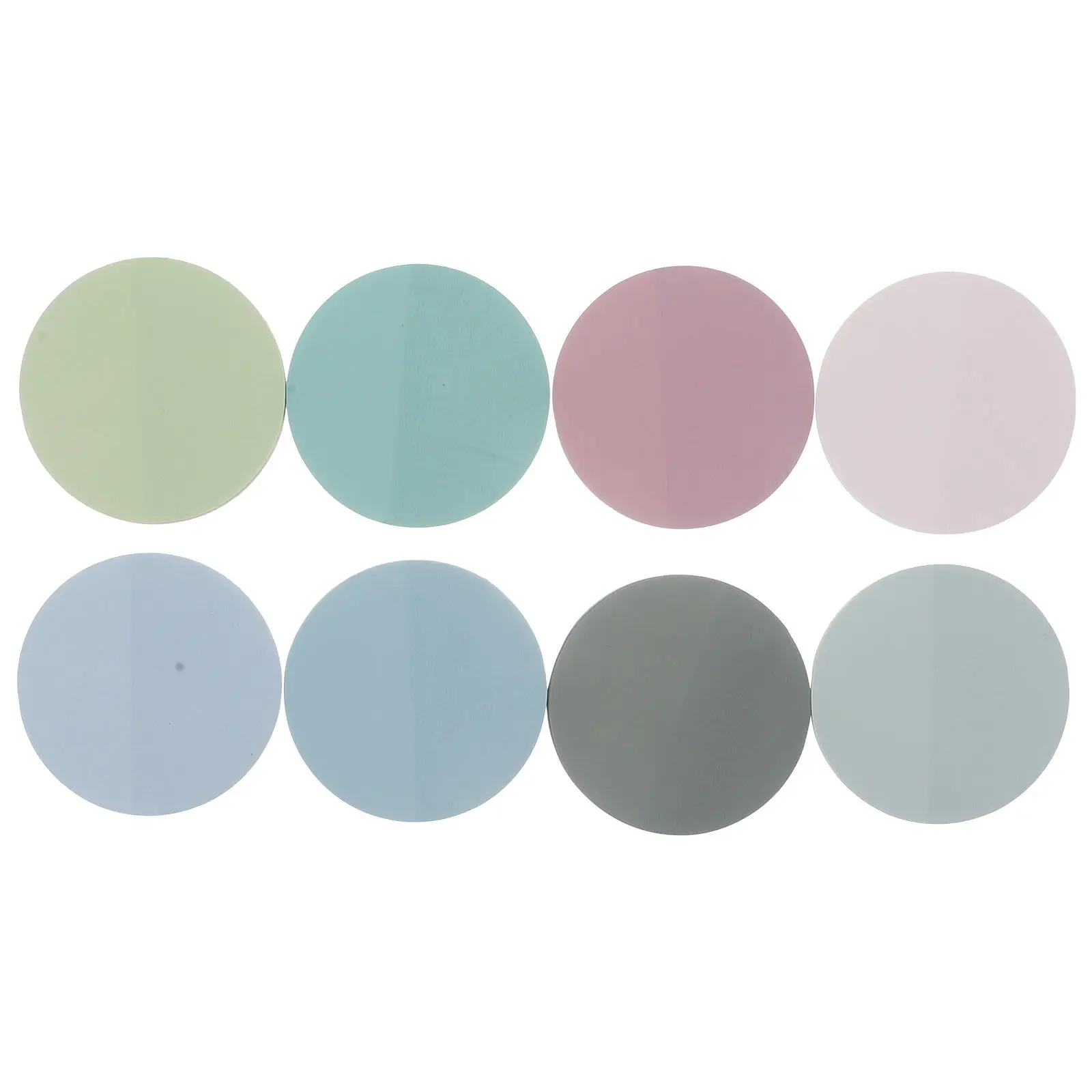 

400 Sheets Transparent Round Memo Pads Removable Adhesive Office School Supplies Multipurpose Reminder Sticker