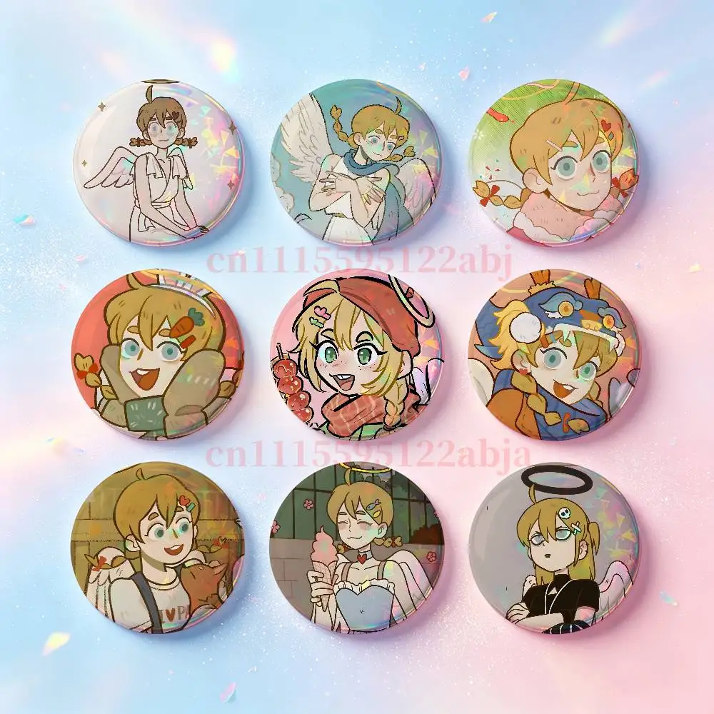 L-Lily Angel All Saints S-Street Badges Round Nijigen Otaku Culture IP peripheral products 58mm 44mm 32mm 75mm 25mm Mini